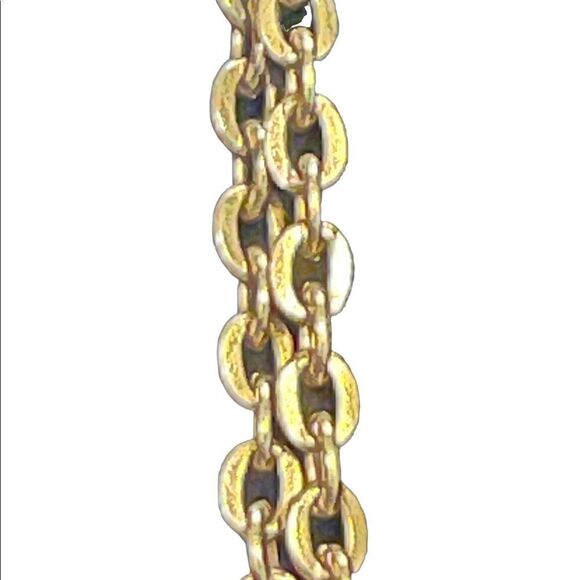 Loft silver tone rhinestone bib necklace - Picture 6 of 7